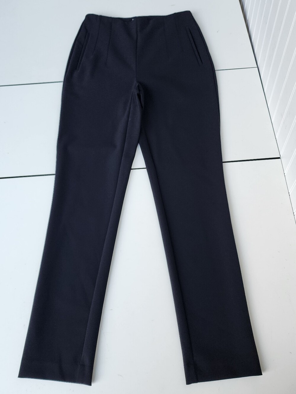 Rachel Zoe Women's Dress Career Pants Black Pull-on Stretch Comfort Slimming 2